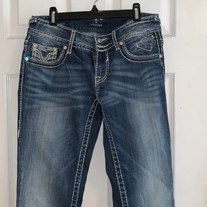 Vigoss Rhinestone button jeans